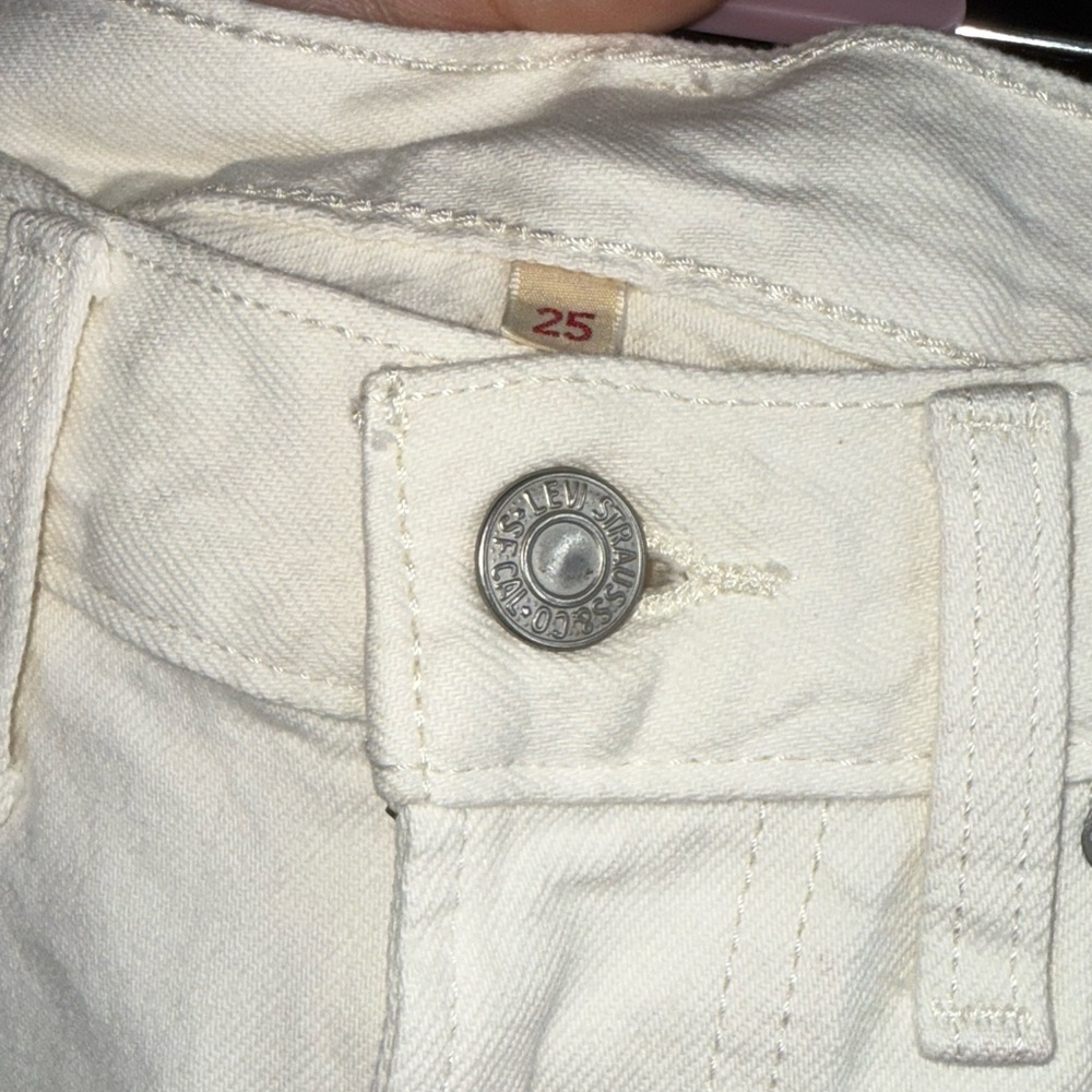 Levi’s Column Skirt in Cream Denim NWOT - Picture 5 of 5